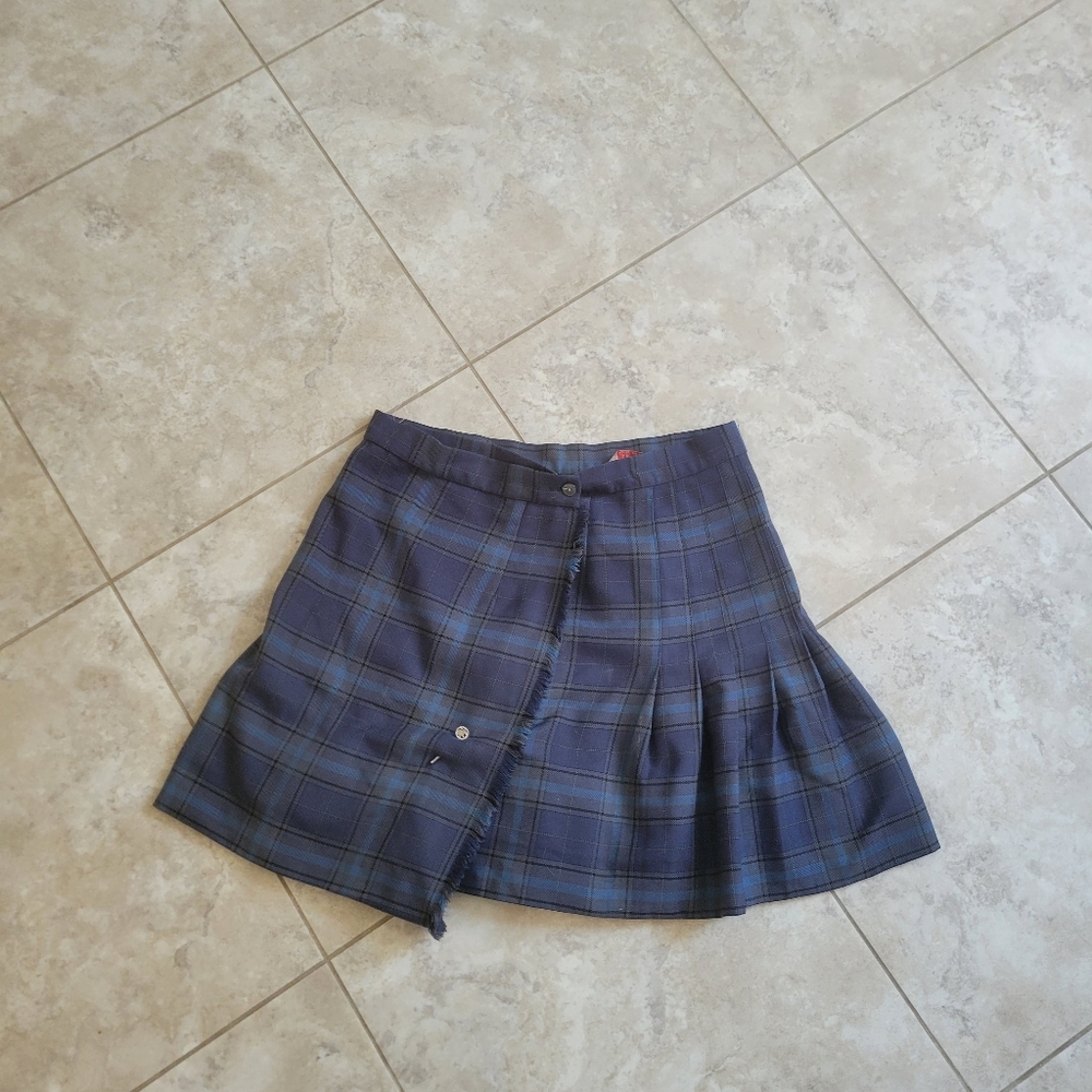 Vintage plaid school style skirt